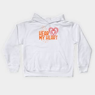 MY HEART BEAT Kids Hoodie